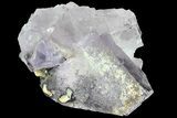 Lustrous Purple Cubic Fluorite Crystals - Morocco #80262-1